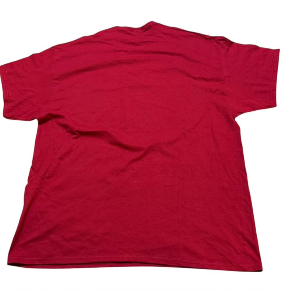 Gildan Bulldogs Highland high school men’s Red Dog T-Shirt Athletic red size 2XL - Picture 2 of 8